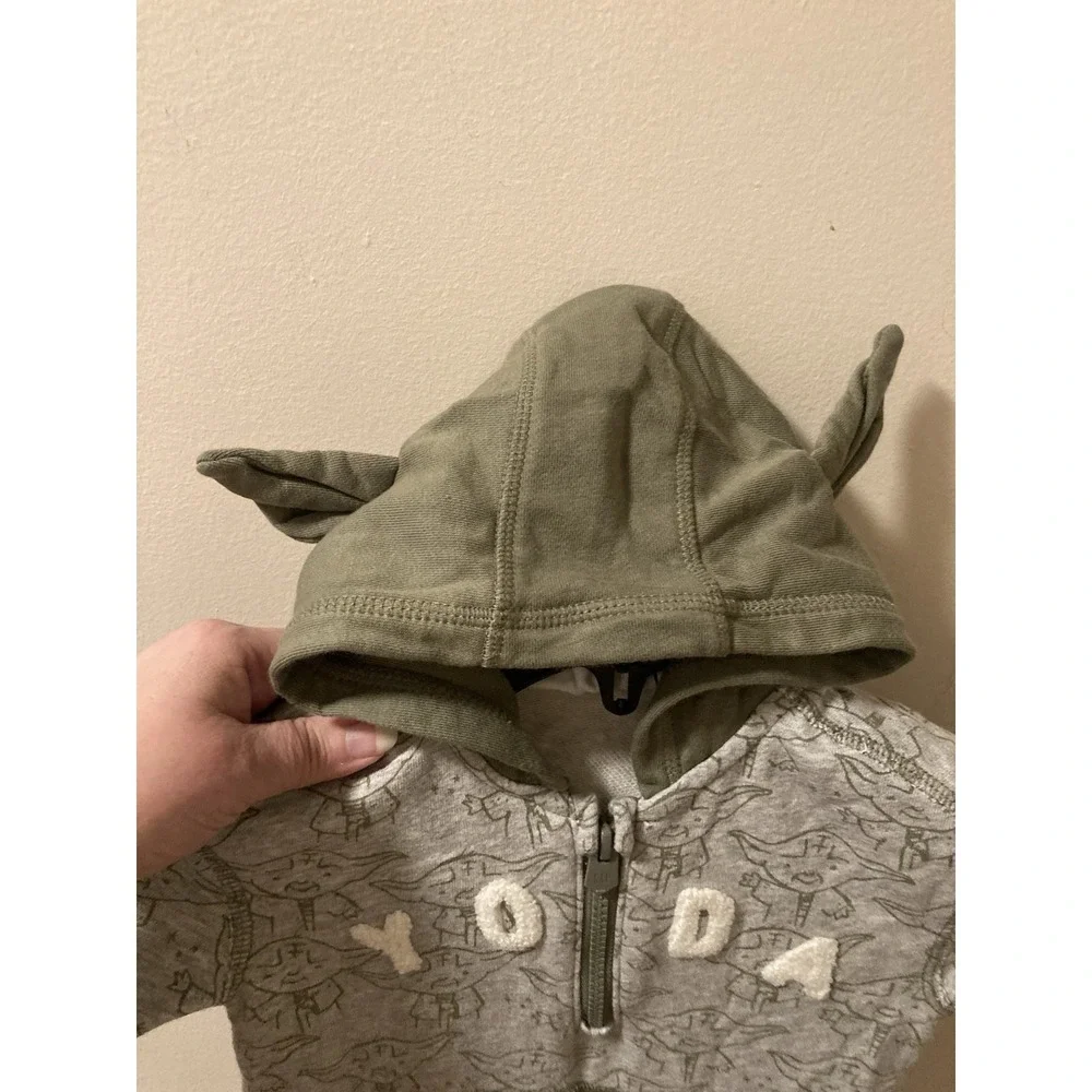 Baby Gap Star‎ Wars Yoda One Piece 12-18 Months Gray & Green